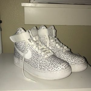 Nike Air Force 1 just do it high top size 6